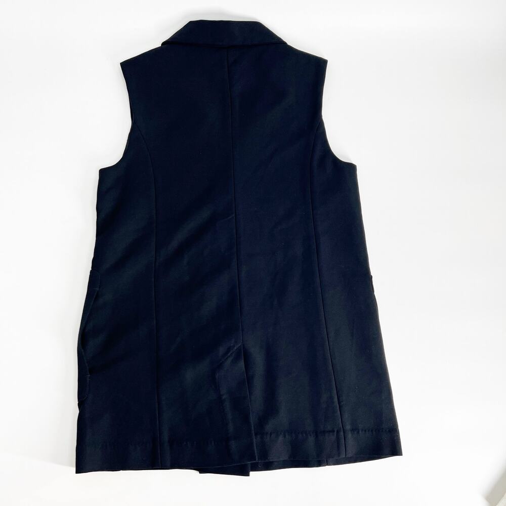 Maria Stanley Asche Waistcoat Vest Women S Black Double Breasted Organic Cotton - Picture 3 of 11